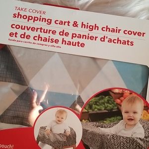 Shopping Cart/ High Chair Cover with pouch